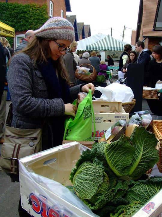 Giovanna at the market