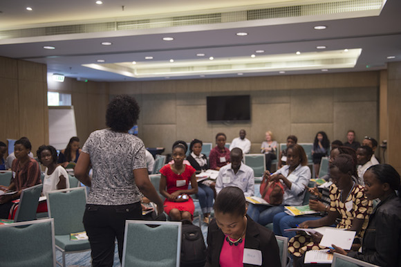 Pamela Yieke, the YAW Pre summit workshop facilitator