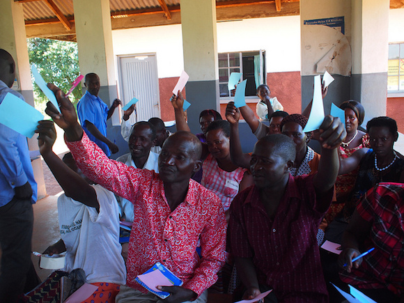 Workshop on crop production in progress