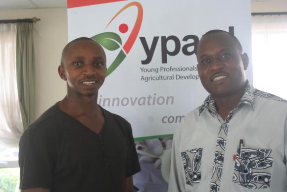 Alpha , YPARD mentee with his mentor James Aucha