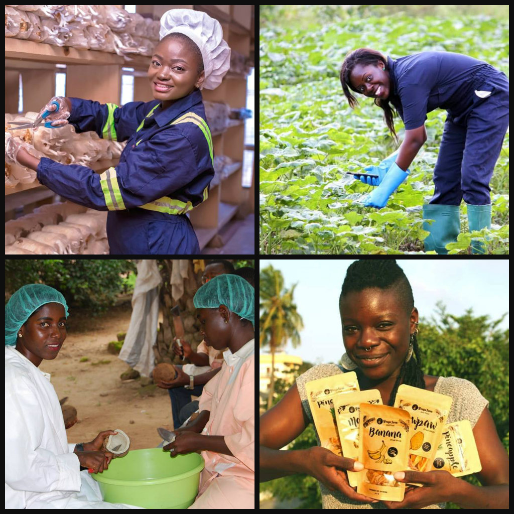 Some contestants of Miss Agriculture Ghana