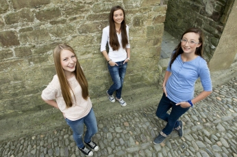 Google Science Fair grand prize winners (left to right) Émer, Ciara and Sophie.