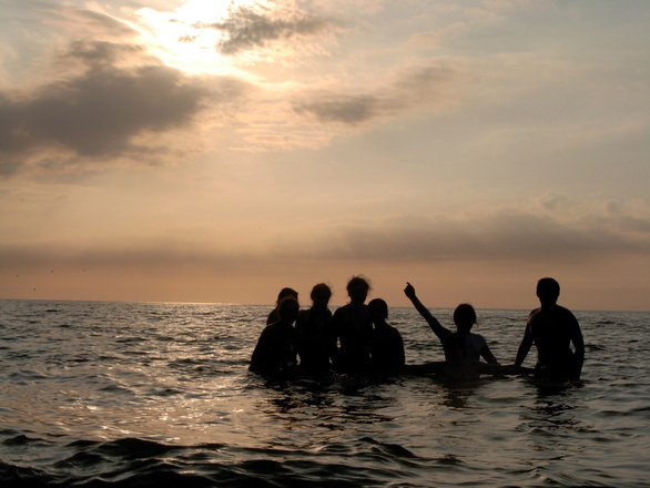 People in the sea