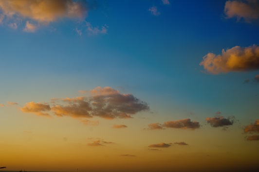 sunset sky with dramatic clouds